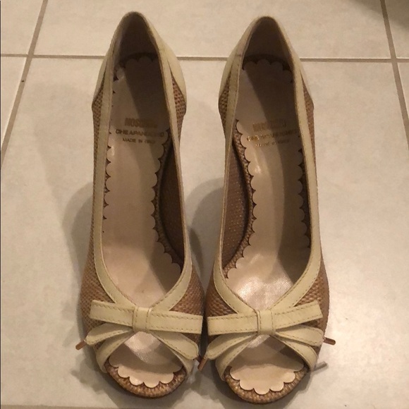 Moschino cheap and chic peep toe heels sz 28 - Picture 1 of 8